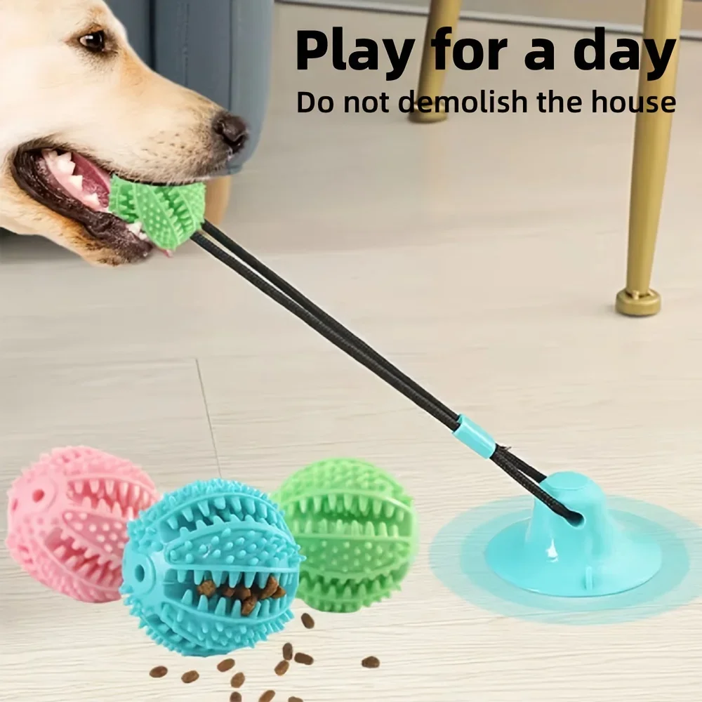 Dog Treat Puzzle Toy - Interaktywna zabawka z przyssawką dla psa