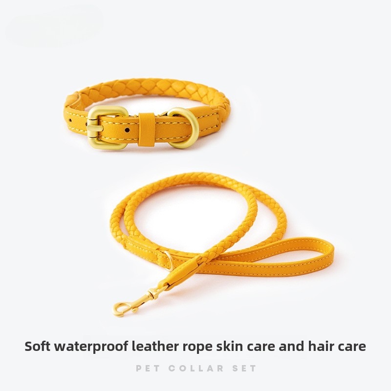 Pet Supplies In Bulk - Loudik Hurtownia Pleciona skórzana smycz dla