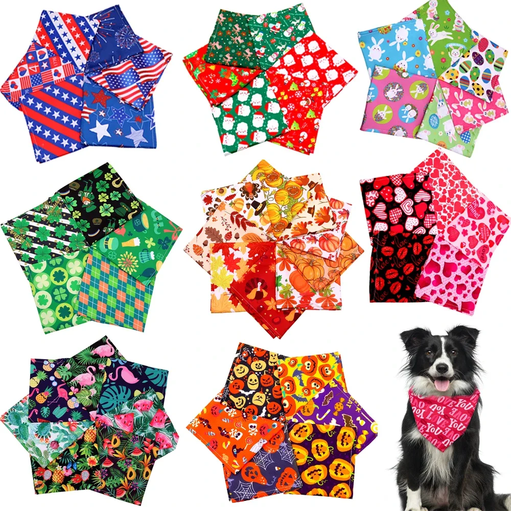 Pet Supplies In Bulk - 60 sztuk pies bandany luzem hurtownia