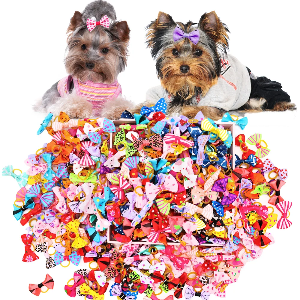Pet Supplies In Bulk - 50 SZTUK Kokardki dla psów z