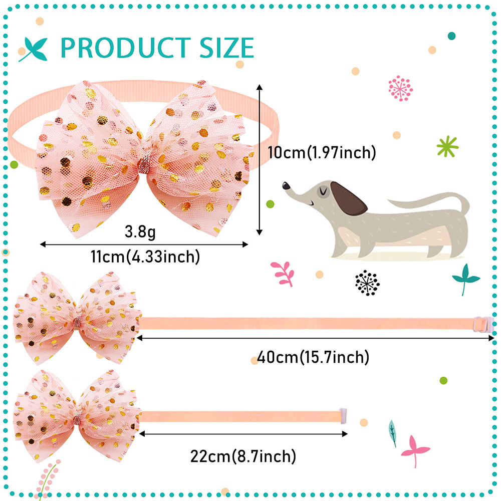 50szt Koronkowe duże kokardki  – Pet Supplies In Bulk recenzja i cena