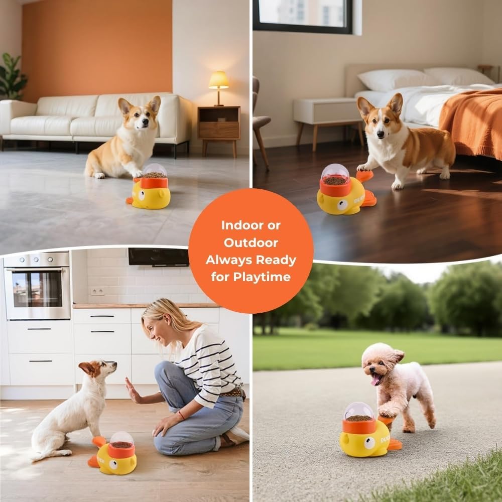Żółty dozownik przysmaków dla  – Dog Treat Puzzle Toy recenzja i cena
